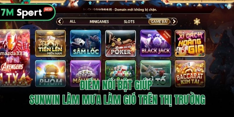 Điểm nổi bật giúp Sunwin làm mưa làm gió trên thị trường